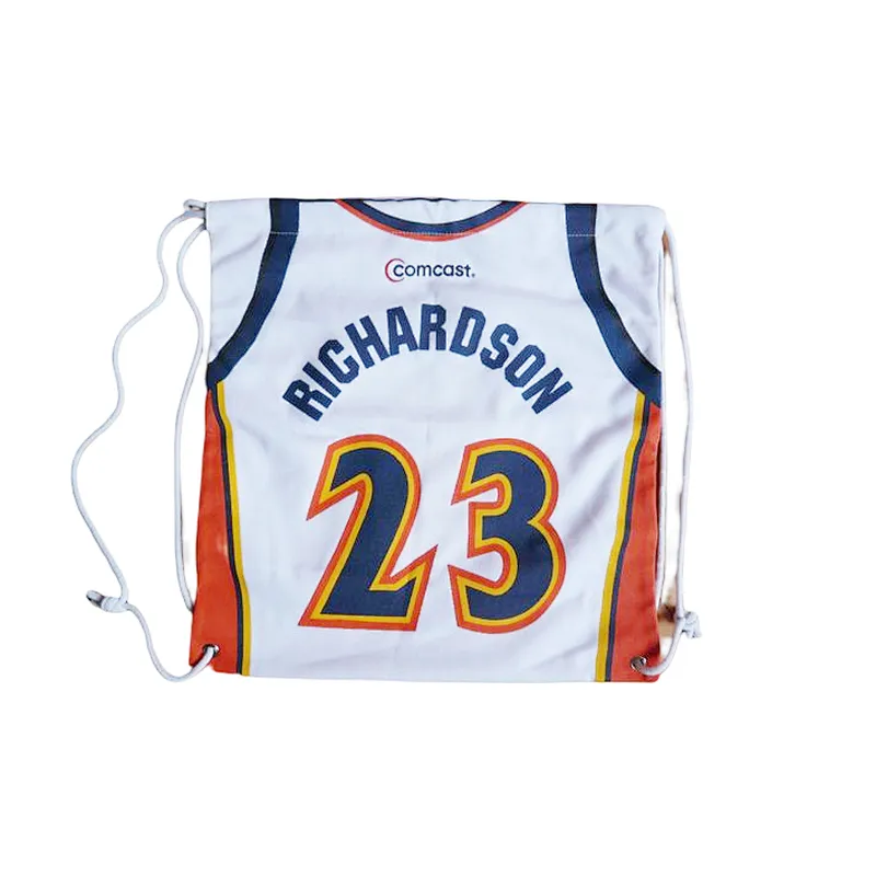 BSCI Wholesale custom 2022 World Cup soccer training travel camping drawstring backpack bag