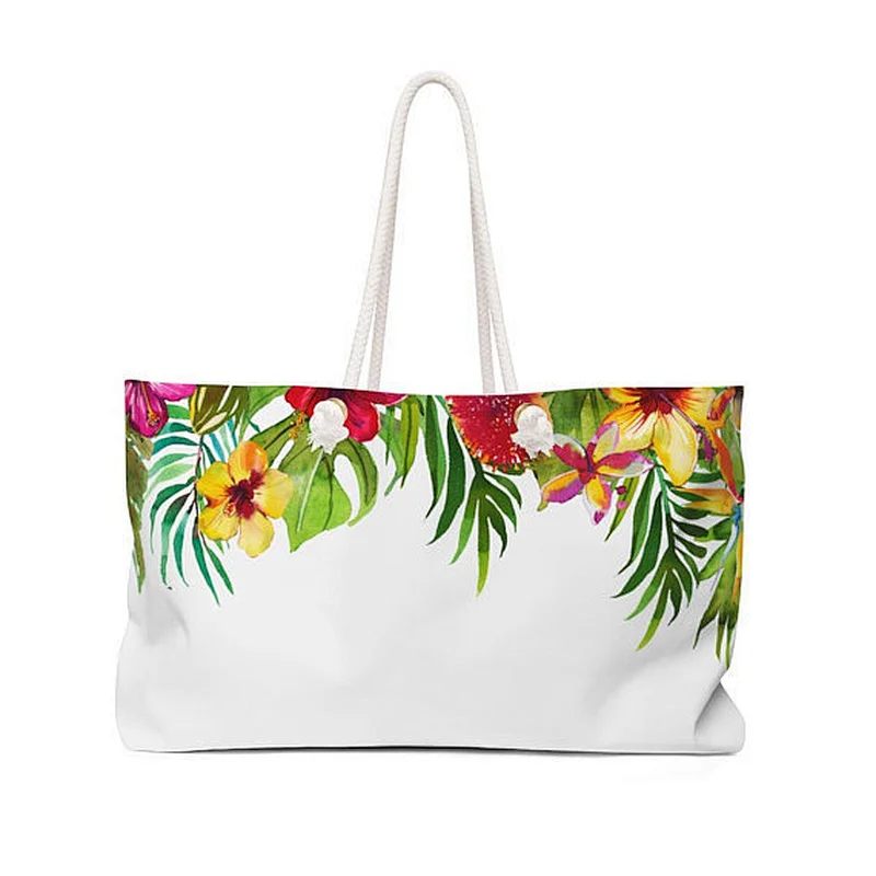 BSCI Wholesale Amazon High Quality Custom Logo Design Cotton Canvas Beach Bag With Rope Handle