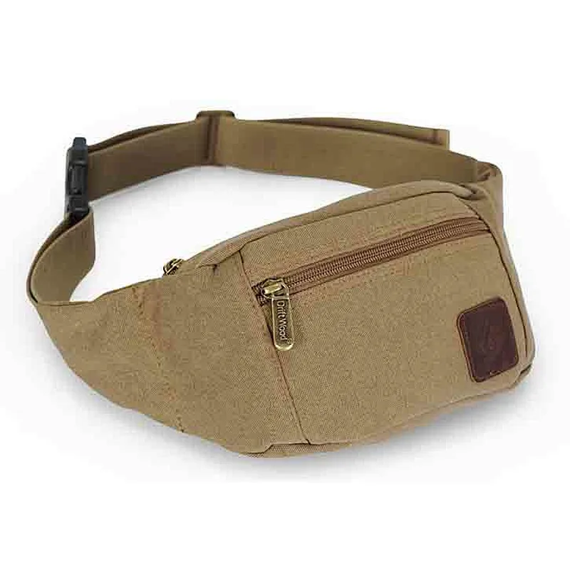 Canvas leisure sport waist bag