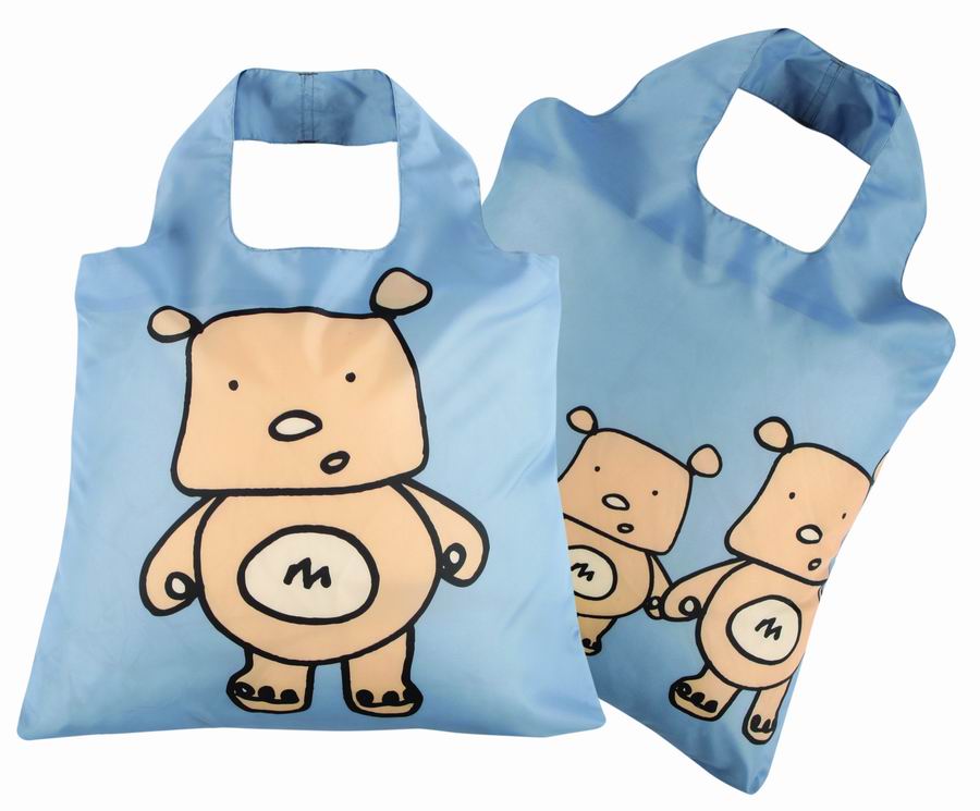 BSCI All over printing eco fabric folding shopping bag
