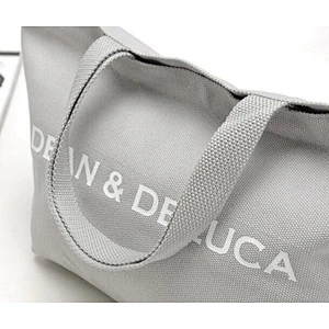Comfortable reusable black oversize custom organic canvas preached cotton printed muslin grey tote square beach bag logo