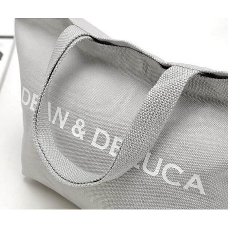 Comfortable reusable black oversize custom organic canvas preached cotton printed muslin grey tote square beach bag logo