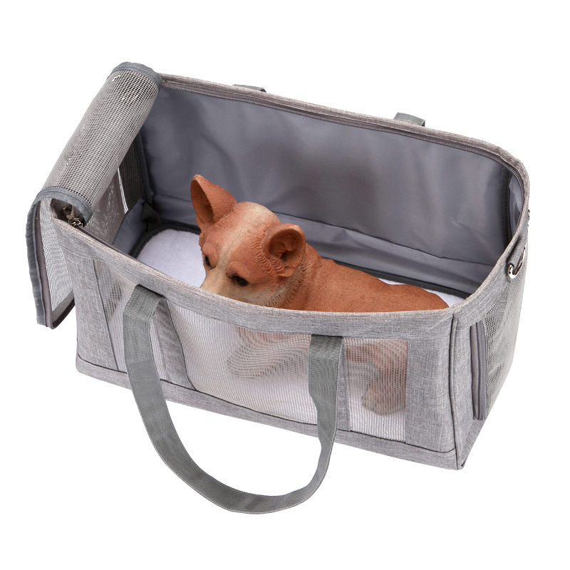 High quality durable and breathable polyester pet carry bag for outdoor travel use