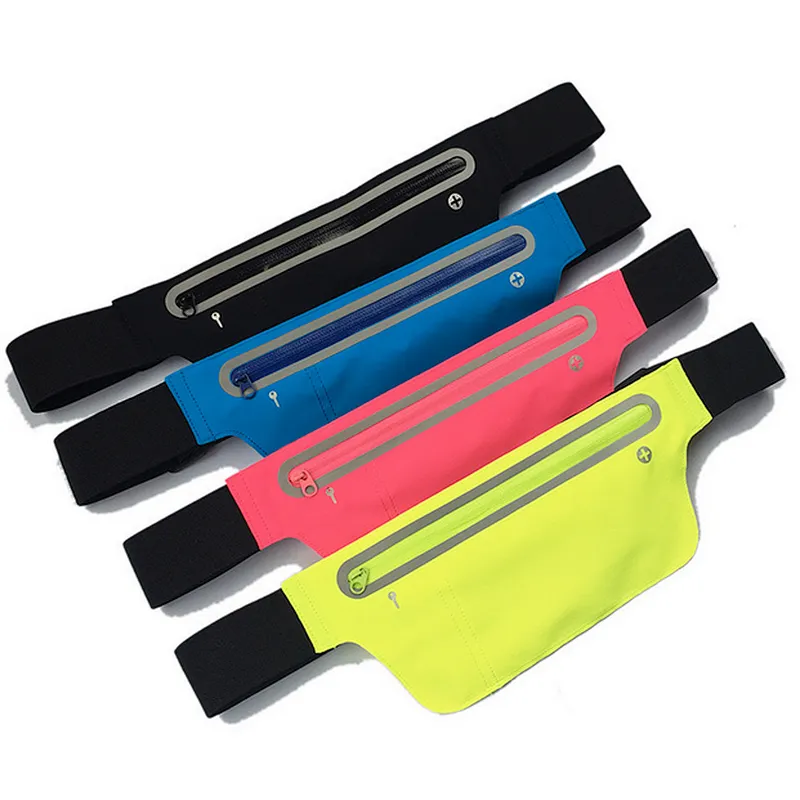 BSCI Wholesale Amazon High Quality Waterproof Waist bag Single Pocket Sport Phone Waist Bag Running Belt Bag
