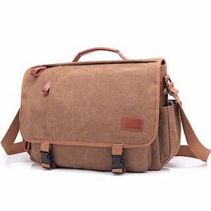 BSCI Wholesale Amazon Computer and Documents Notebook colleague shoulder work canvas custom laptop bag