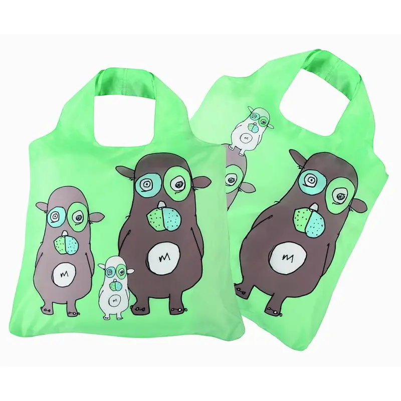 BSCI All over printing eco fabric folding shopping bag