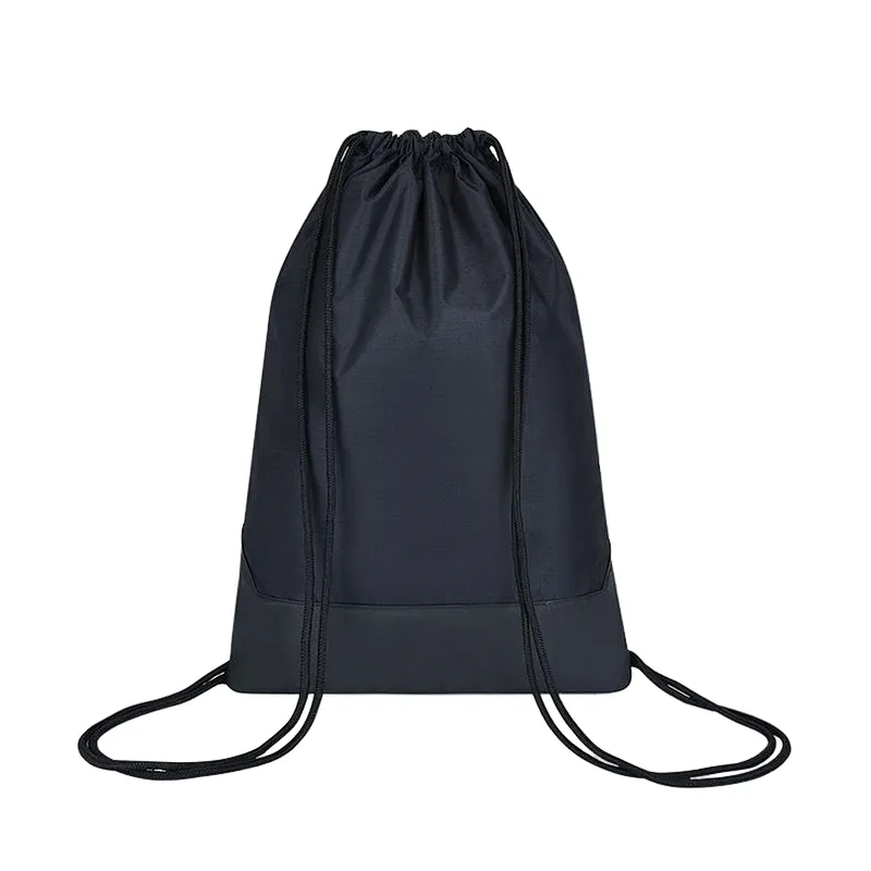 BSCI Wholesale custom logo printed lightweight draw string pocket travel shopping school life folding college bag unisex drawstring backpack