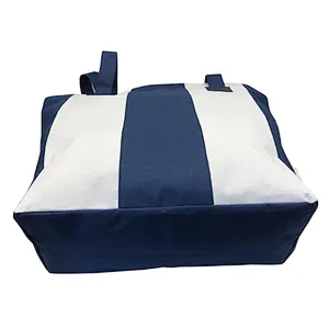 OEM Eco-friendly  Polyester Beach Tote Durable Washable Picnic Travel Grocery Cotton Canvas Bag for