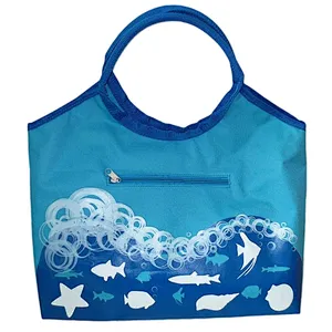 Wholesale boho custom promotional rubber beach bag