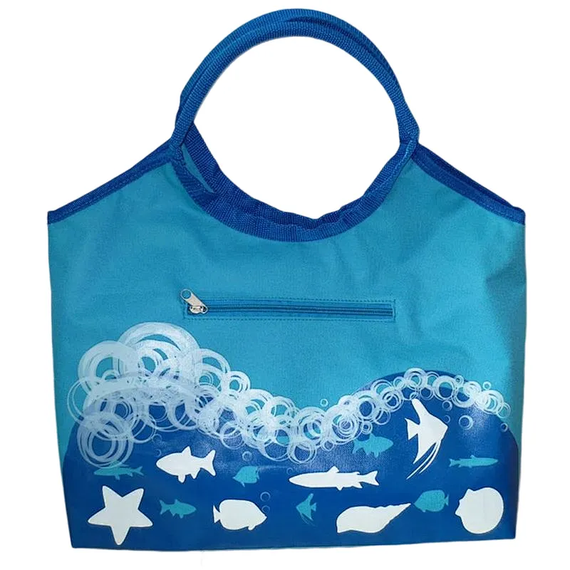 Wholesale boho custom promotional rubber beach bag