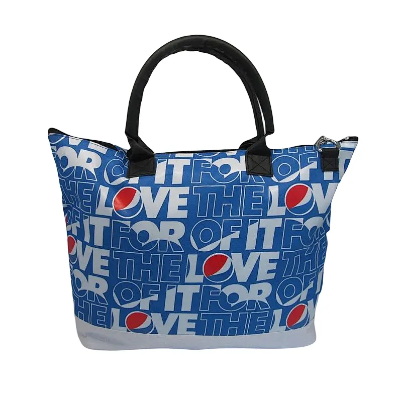 all over printing polyester beach tote bags with pockets