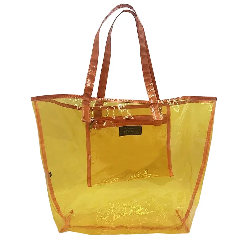 Wholesale Women's Custom Large Black Beach Plastic Transparent  Pvc Waterproof Shoulder Bag