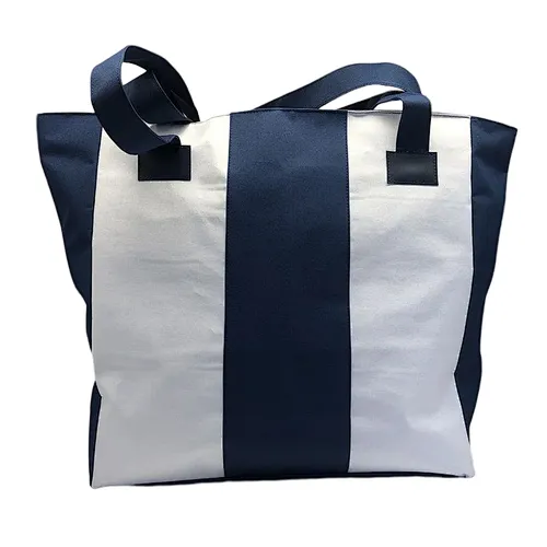OEM Eco-friendly  Polyester Beach Tote Durable Washable Picnic Travel Grocery Cotton Canvas Bag for