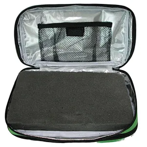 High quality double zipper compartment cooler bag