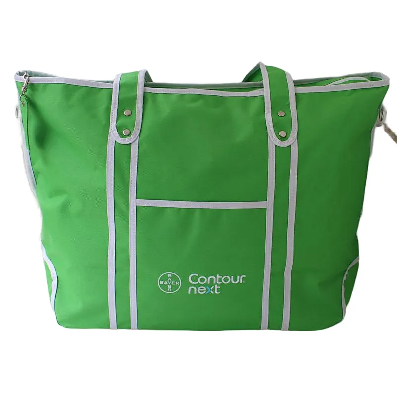 2022 Bayer Green polyester patterned shopping tote bag