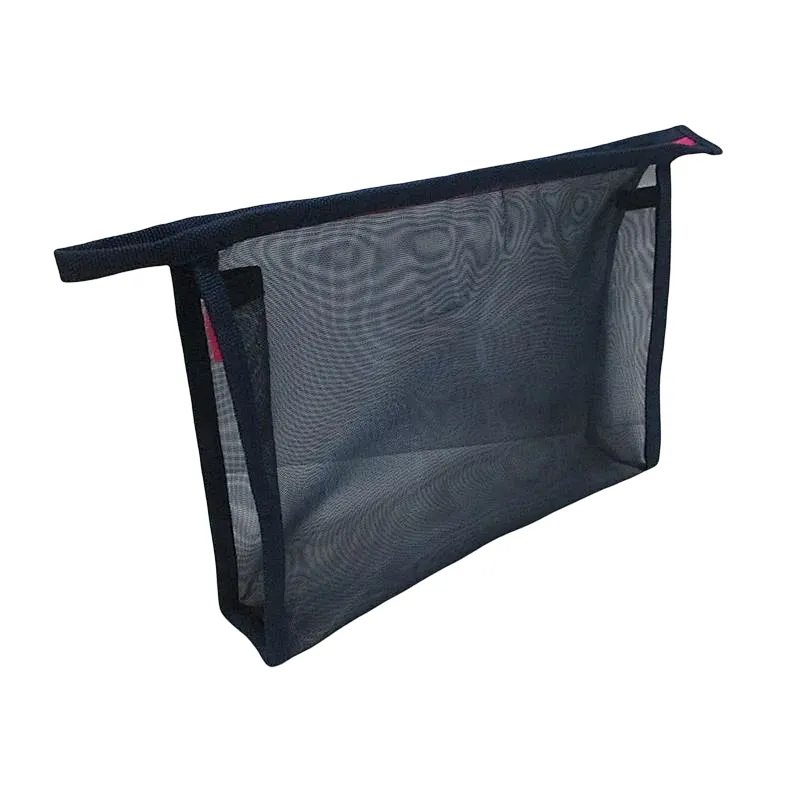 BSCI OEM nylon mesh net cosmetic makeup bag