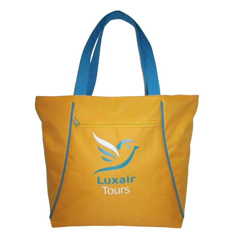 Small custom printed logo reusable washable silk waterproof pocket shopping tote bag