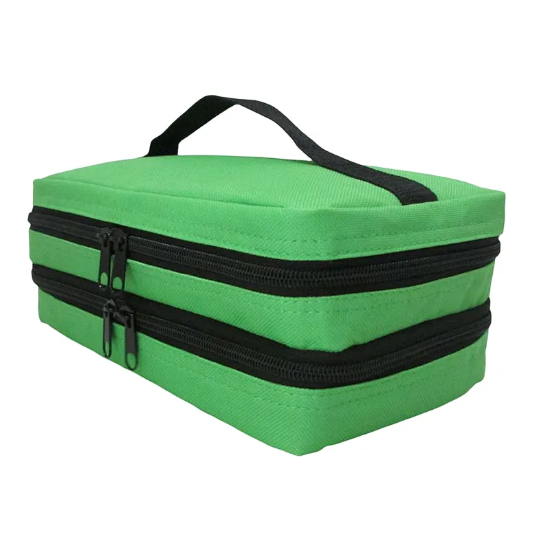 High quality double zipper compartment cooler bag