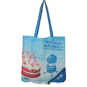 folding recycle tote bags folds into a drawstring closure pouch for shopping folding bags  folds into a drawstring closure pouch