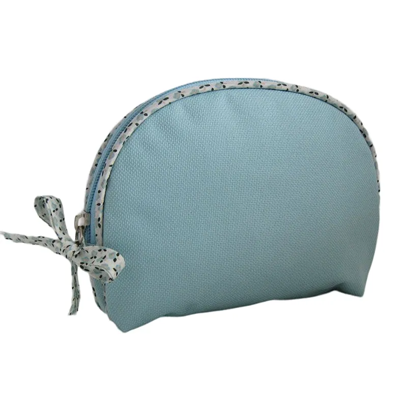 Shell shaped cosmetic bag