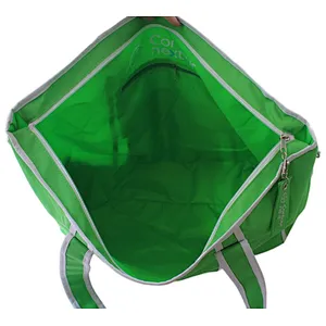 2022 Bayer Green polyester patterned shopping tote bag