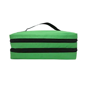 High quality double zipper compartment cooler bag
