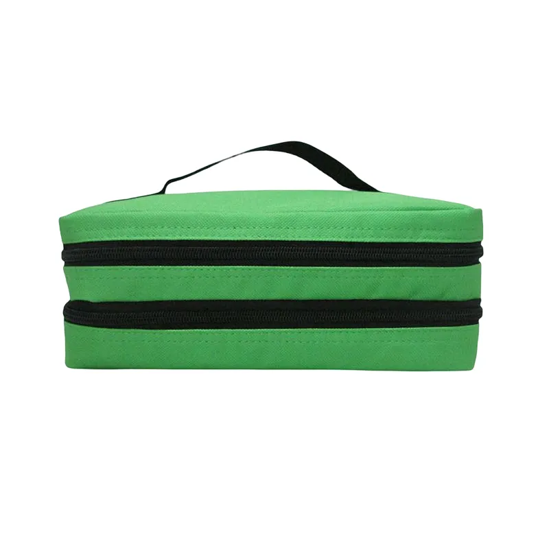 High quality double zipper compartment cooler bag