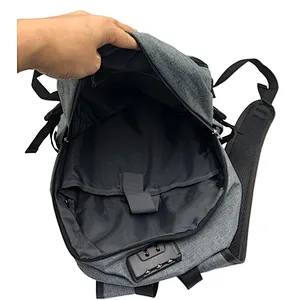 Custom logo anti theft laptop computer usb business backpack for men