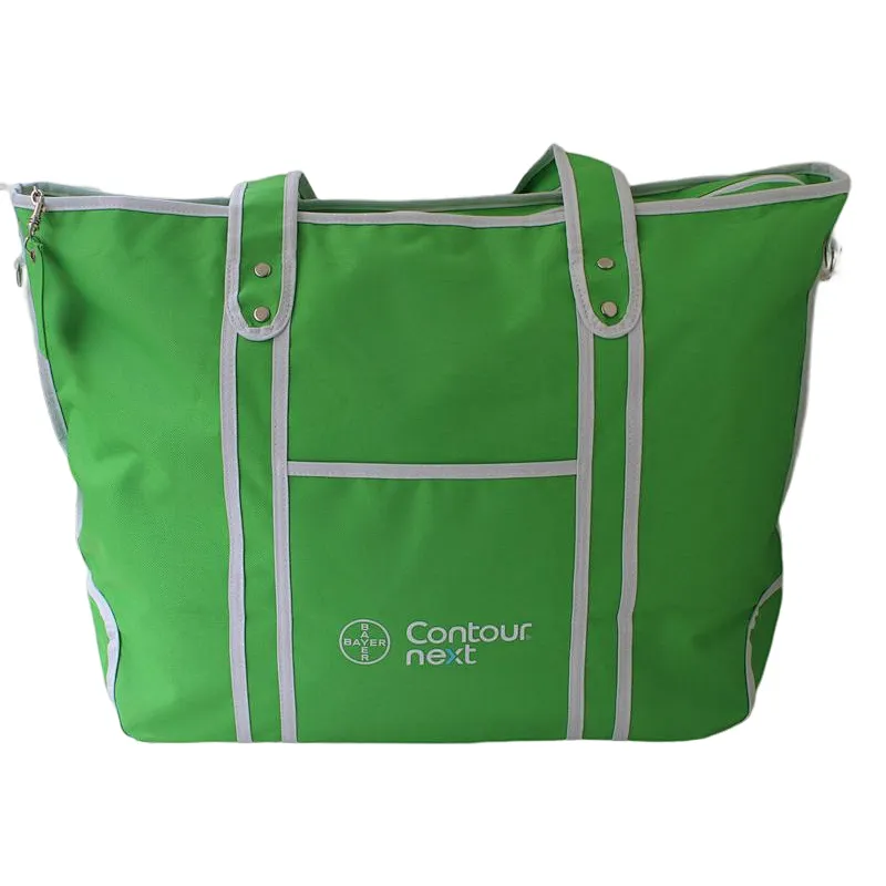 2022 Bayer Green polyester patterned shopping tote bag
