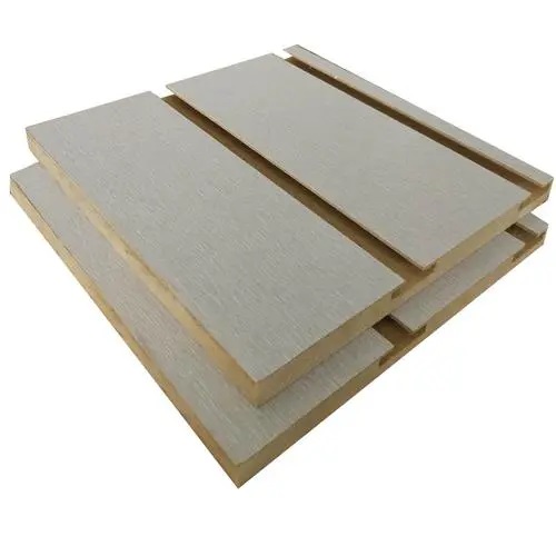Modern Style Grooved MDF Wood Decorative Background New Bamboo Fiber Wood E1 Formaldehyde Emission Standards