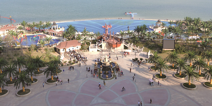 Evergrande Landscaping Project Cpmpleted by Haihong Artificial Plants Landscaping Manufacturer