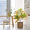 office decor faux plants artificial codiaeum variegatum indoor artificial plants faux potted tree