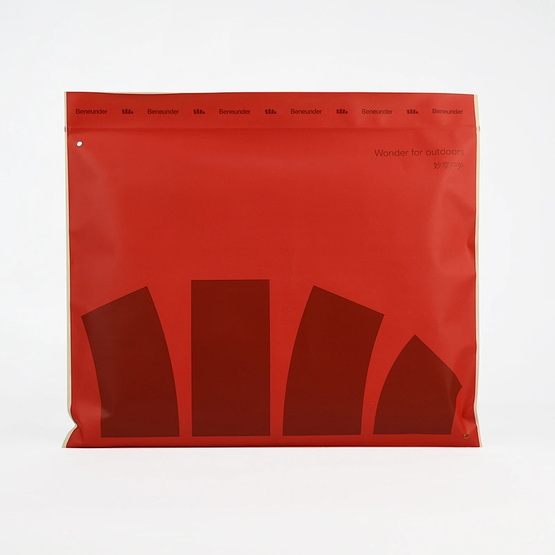 Custom frosted biodegradable plastic ziplock bags for clothes