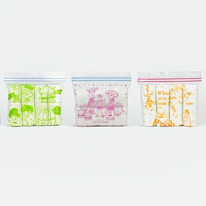 Custom biodegradable clear plastic ziplock bags