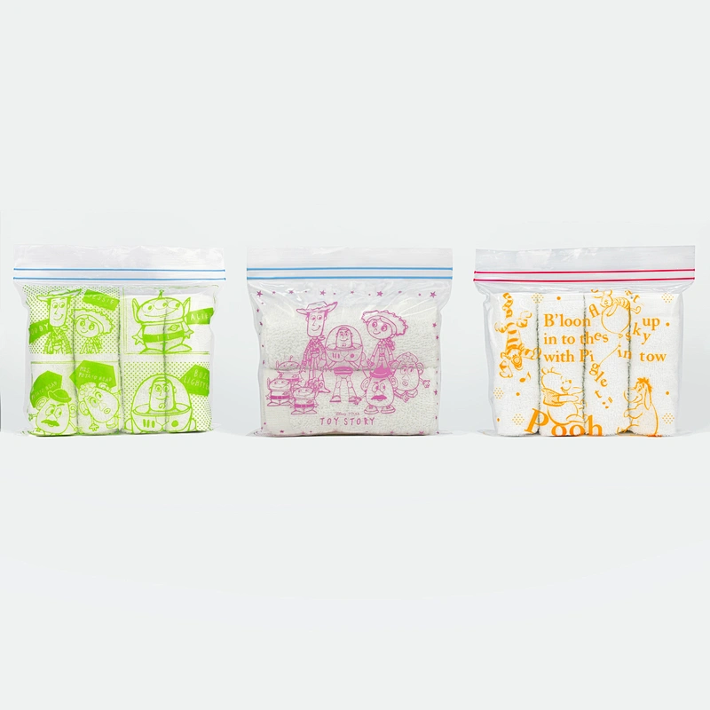 Custom biodegradable clear plastic ziplock bags