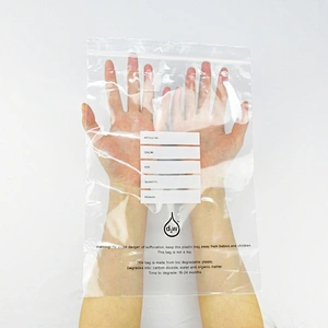 Custom d2w biodegradable plastic ziplock bags