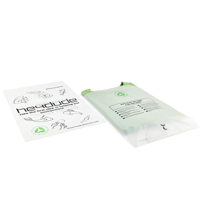 Custom pla biodegradable self adhesive corn starch compostable bag