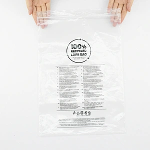 Custom recycled plastic grs certificate ziplock bags