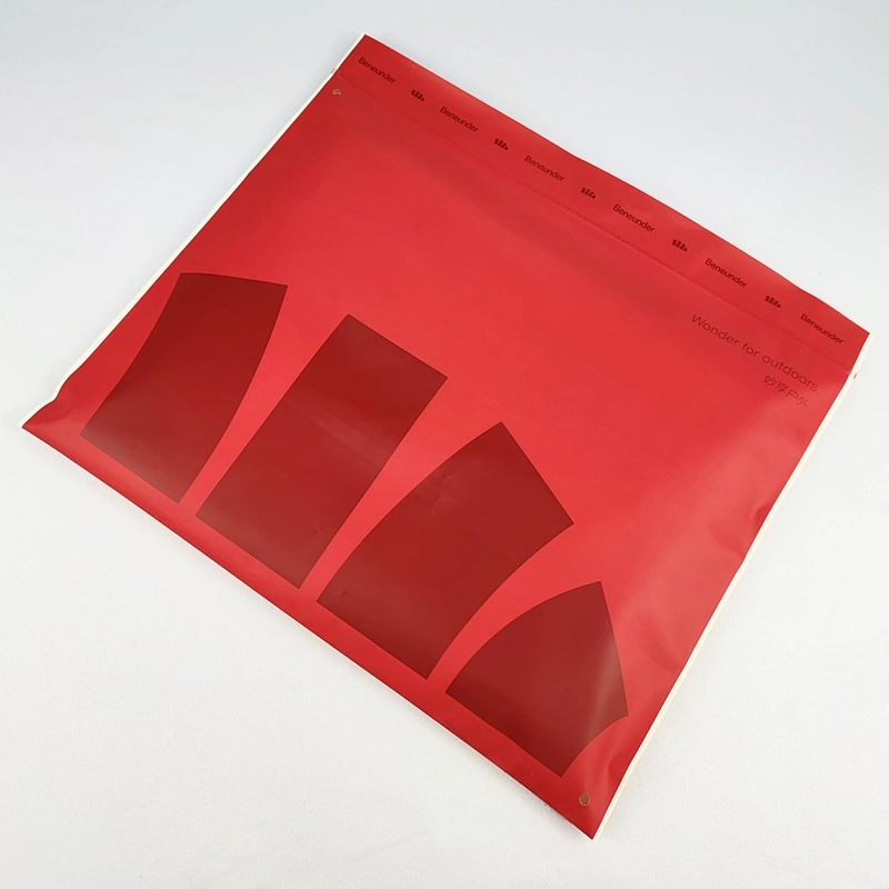 Custom frosted biodegradable plastic ziplock bags for clothes
