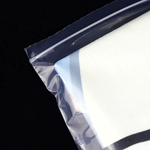 Custom grs certificate clear recycled plastic ziplock bags