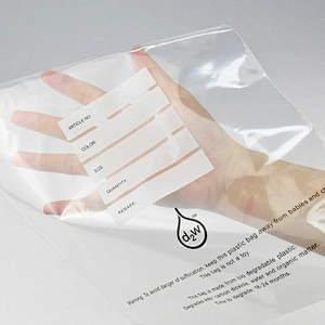 Custom d2w biodegradable plastic ziplock bags