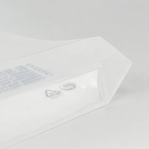 Custom biodegradable plastic bottom gusset ziplock bag with handle