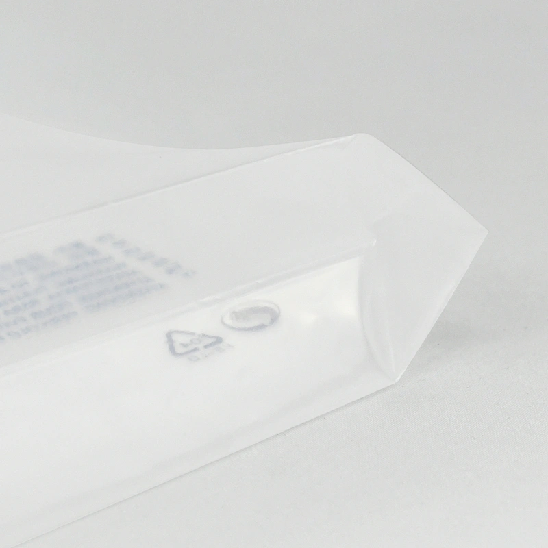 Custom biodegradable plastic bottom gusset ziplock bag with handle