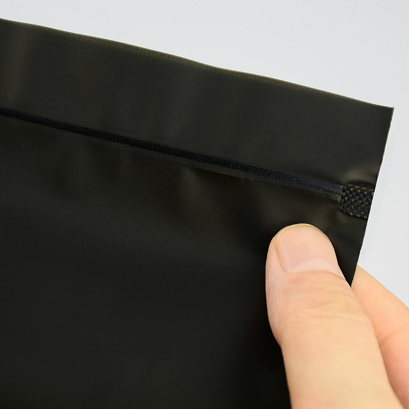 Custom frosted biodegradable plastic ziplock bag with window