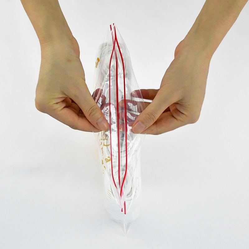 Custom biodegradable clear plastic ziplock bags