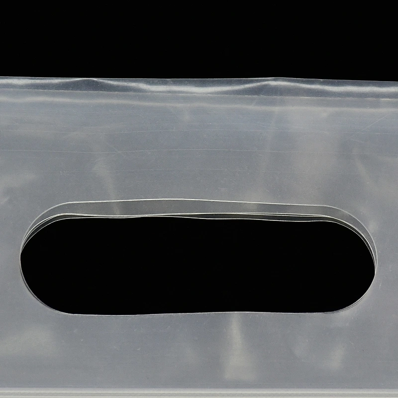 Custom biodegradable plastic bottom gusset ziplock bag with handle