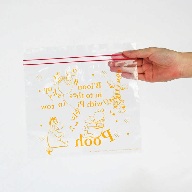 Custom biodegradable clear plastic ziplock bags