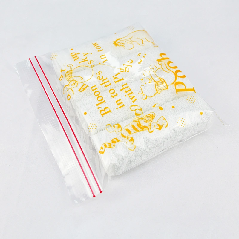 Custom biodegradable clear plastic ziplock bags