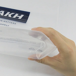 Custom biodegradable plastic bottom gusset ziplock bag with handle