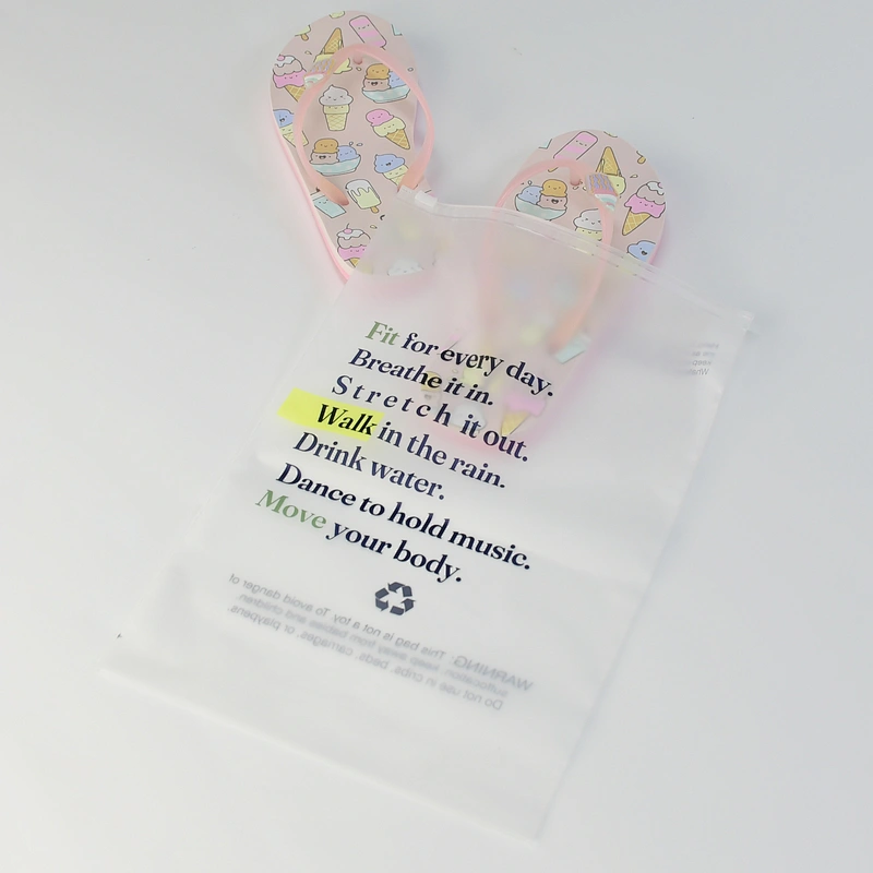 Custom eco friendly biodegradable plastic slider ziplock bags